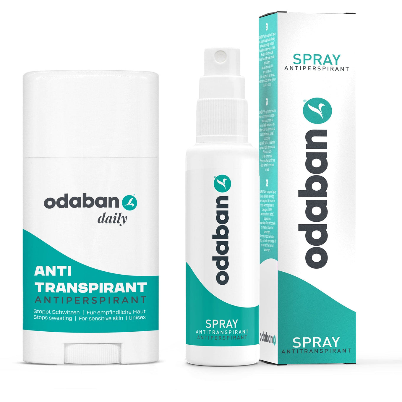 odaban® Antiperspirant Set - Spray + Deo Stick